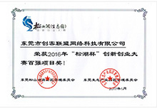 松湖杯創新創業大賽百強項目獎