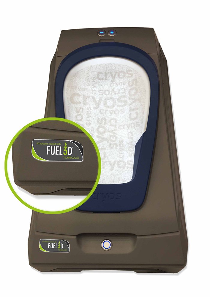 根據3d掃描儀原理創造帶Fuel3D技術的足部掃描儀CryoScan3D