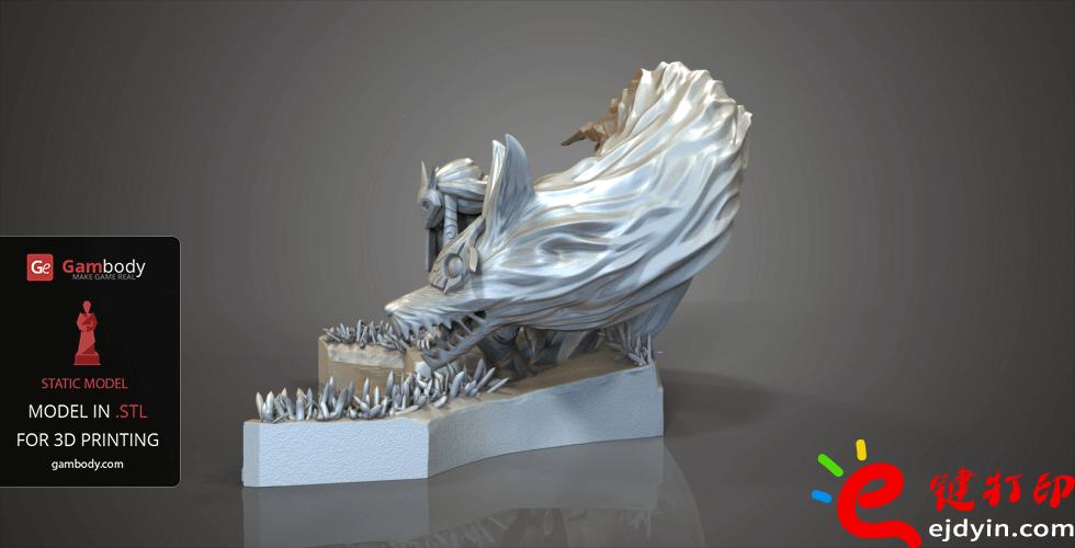 [超精致多圖]3D打印精致游戲動漫人物模型手板作品欣賞(帶下載地址)