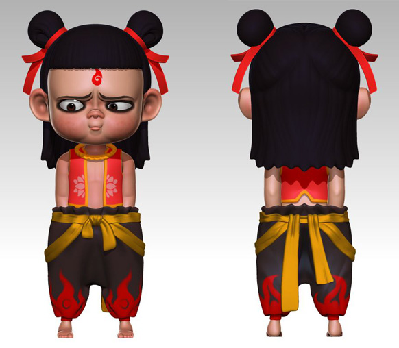 哪吒手辦3D打印1